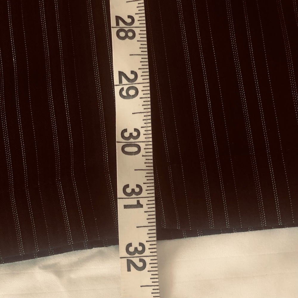 Dockers Womens Black Pinstripe Mid-rise Curvy Pants Size 8 - Picture 11 of 14